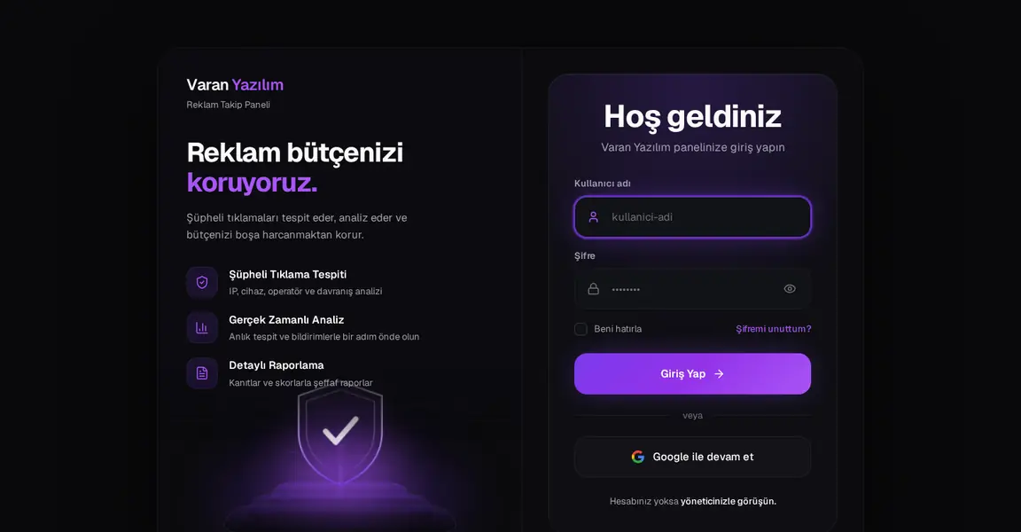 Çekici Panel site görüntüsü
