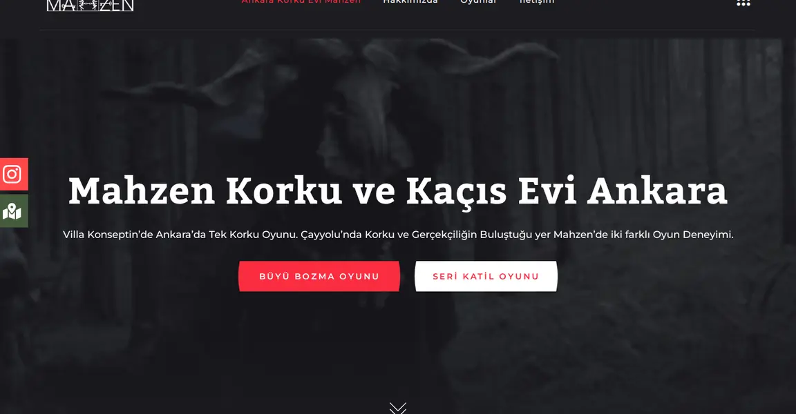 Mahzen Korku Evi site görüntüsü